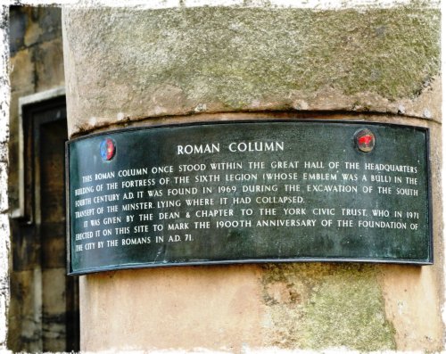 York, UK Roman Column