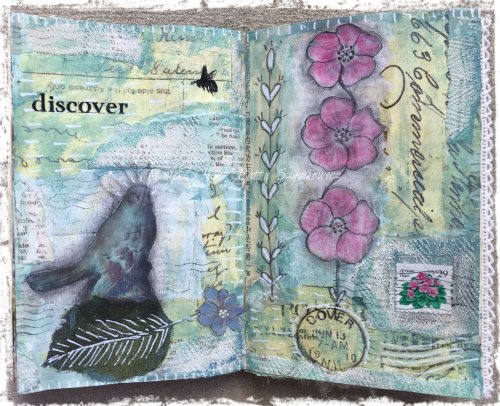 Magpie's Nest Patty Szymkowicz discover art journal pages